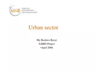 Urban sector