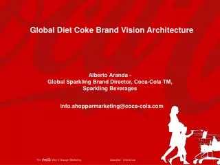 Global Diet Coke Brand Vision Architecture