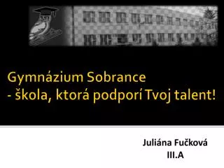 gymn zium sobrance
