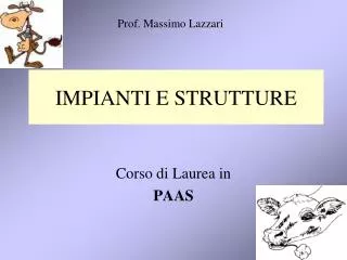 impianti e strutture