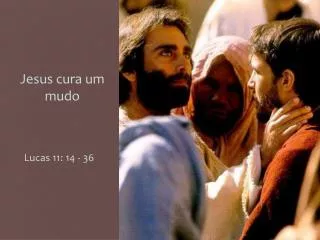 jesus cura um mudo