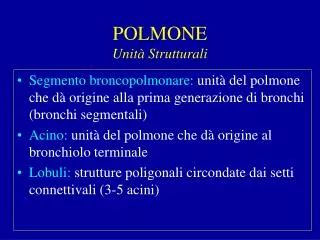 polmone unit strutturali