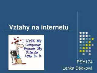 vztahy na internetu