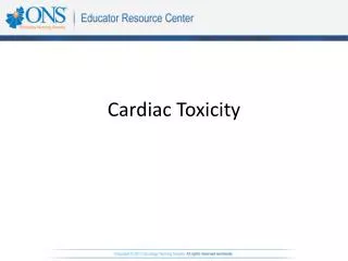 Cardiac Toxicity