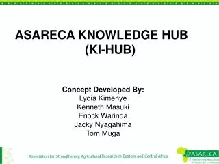 ASARECA KNOWLEDGE HUB (KI-HUB)