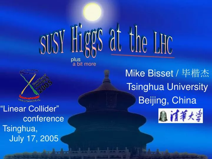mike bisset tsinghua university beijing china