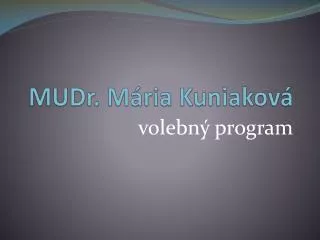 mudr m ria kuniakov
