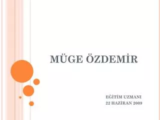 m ge zdem r