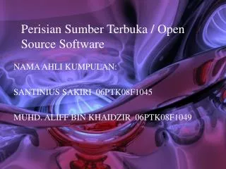 perisian sumber terbuka open source software