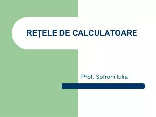 re ele de calculatoare