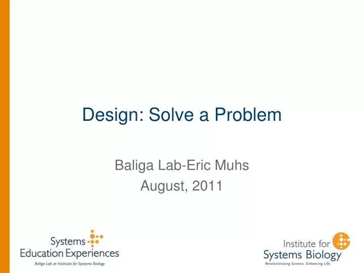 design solve a problem