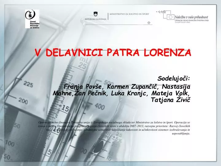 v delavnici patra lorenza