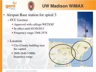 Location City-County building near the capitol 2608-2640.5 MHz frequency range