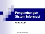 PPT - Sistem Informasi Manajemen Dan Pengembangan Sistem PowerPoint ...