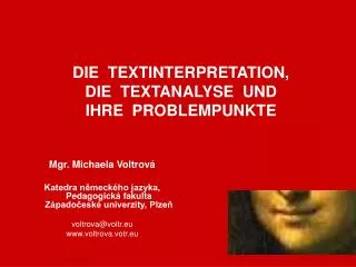 die textinterpretation die textanalyse und ihre problempunkte