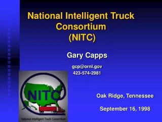National Intelligent Truck Consortium (NITC)