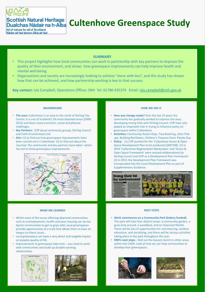 cultenhove greenspace study