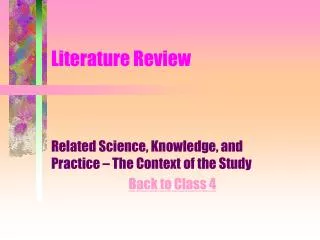 Literature Review