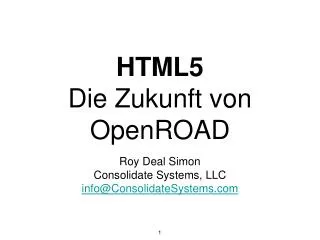 html5 die zukunft von openroad