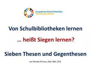 von schulbibliotheken lernen
