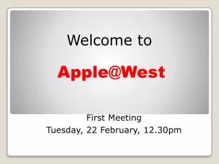 Apple@West