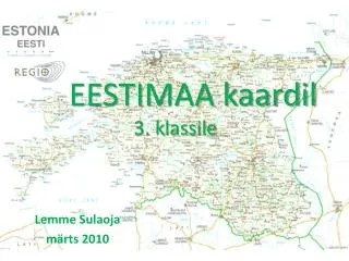 eestimaa kaardil 3 klassile