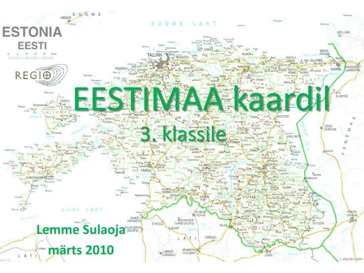 eestimaa kaardil 3 klassile