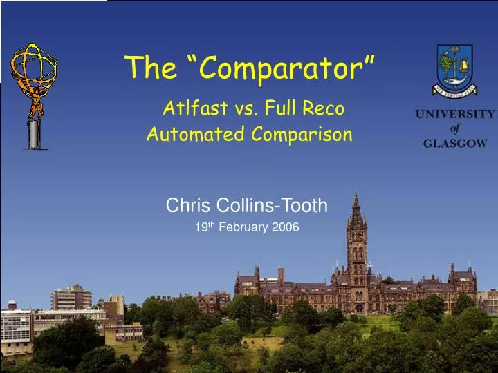 the comparator atlfast vs full reco automated comparison