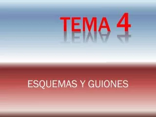 esquemas y guiones