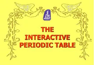 THE INTERACTIVE PERIODIC TABLE
