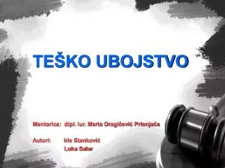 mentorica dipl iur marta dragi evi prtenja a autori iris stankovi luka salar