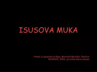 isusova muka