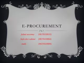 e procurement