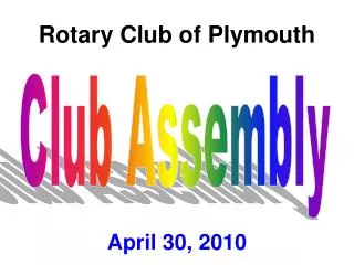 Rotary Club of Plymouth