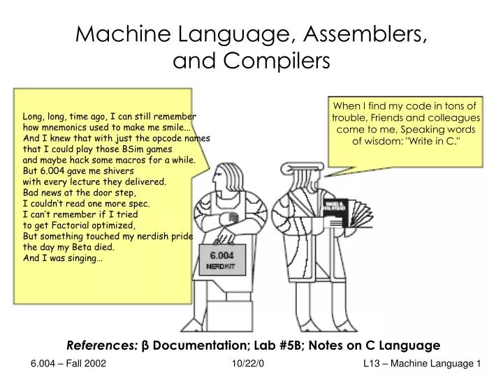 machine language assemblers and compilers
