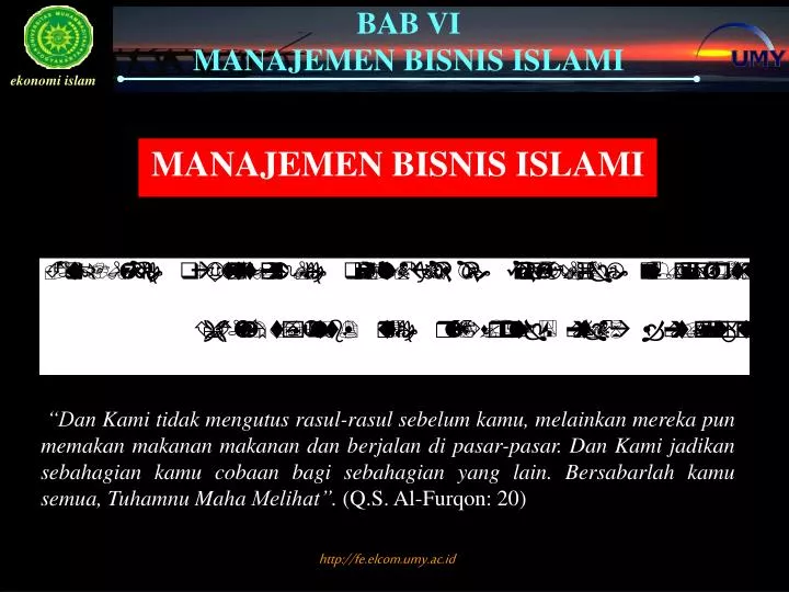 manajemen bisnis islami