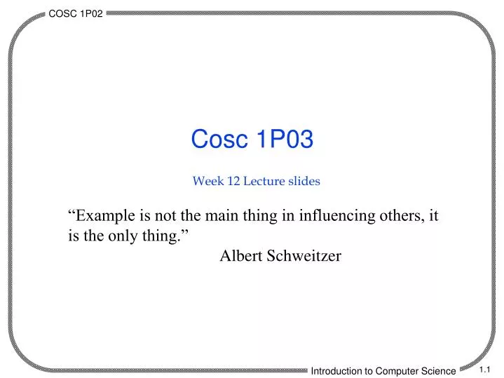 week 12 lecture slides