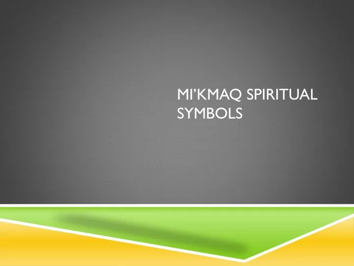 mi kmaq spiritual symbols