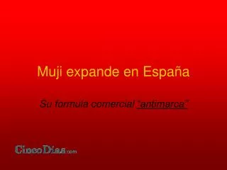 muji expande en espa a