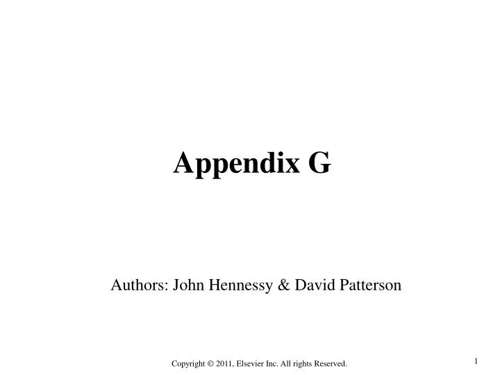 appendix g