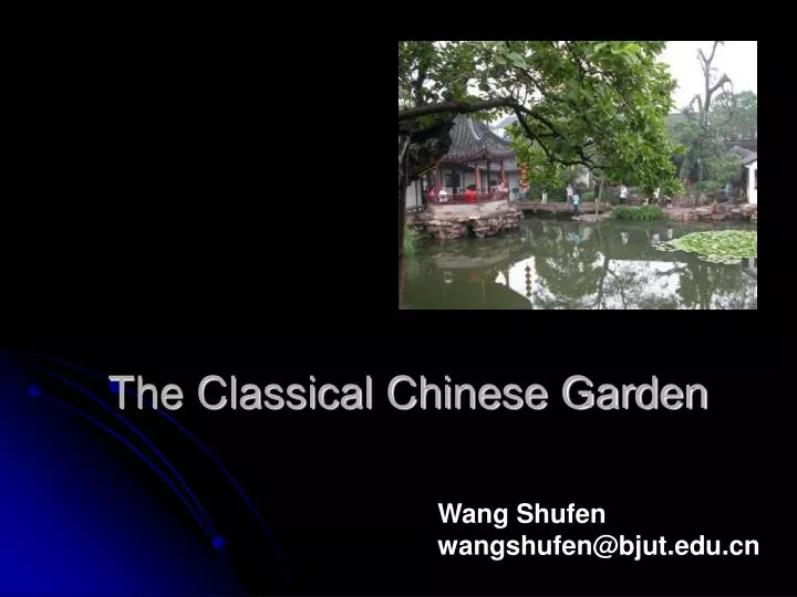 the classical chinese garden