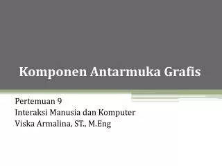 komponen antarmuka grafis
