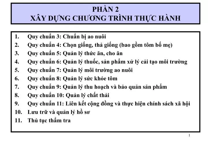 PPT - PHẦN 2 XÂY DỰNG CHƯƠNG TRÌNH THỰC HÀNH PowerPoint Presentation ...