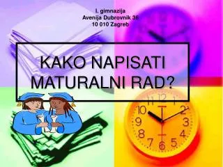 kako napisati maturalni rad
