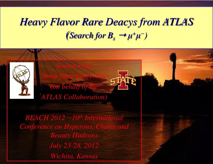 heavy flavor rare deacys from atlas search for b s
