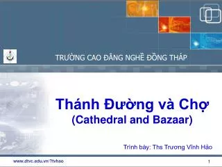 th nh ng v ch cathedral and bazaar