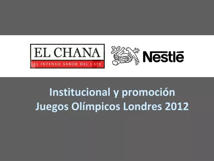 institucional y promoci n juegos ol mpicos londres 2012