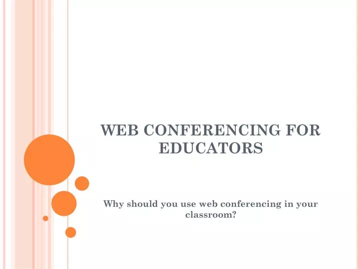 web conferencing for educators