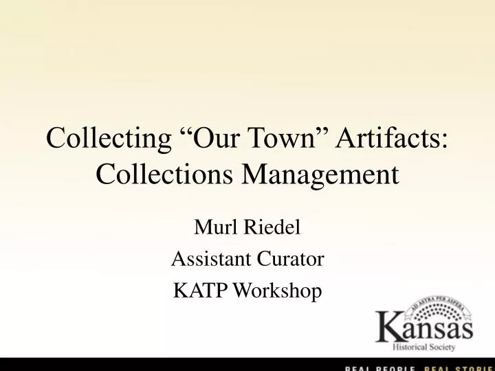 collecting our town artifacts collections management