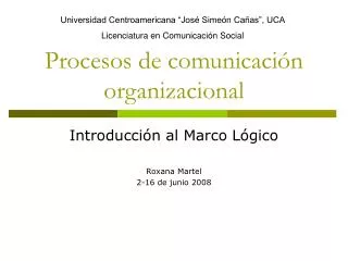 procesos de comunicaci n organizacional